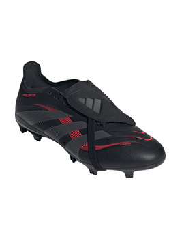 bota de fútbol adidas PREDATOR LEAGUE FT FG/MG, negro/rojo