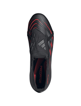 bota de fútbol adidas PREDATOR LEAGUE FT FG/MG, negro/rojo