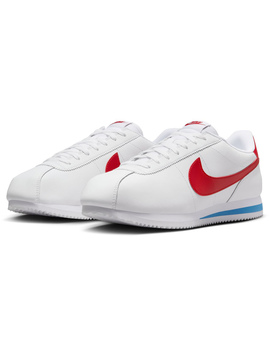 zapatilla hombre nike  CORTEZ , blanco/rojo