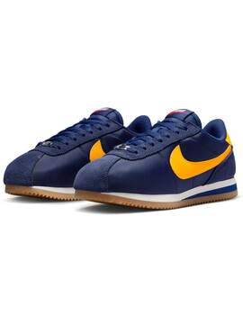 zapatilla mujer nike  CORTEZ nylon, marino/amarillo