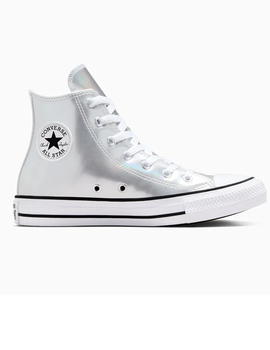 zapatilla converse chuck taylor HI junior  plata