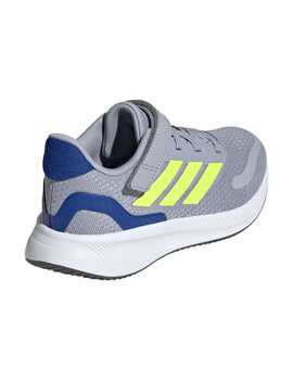 zapatilla running juniorcon velcro adidas  RUNFALCON 5, gris/verde