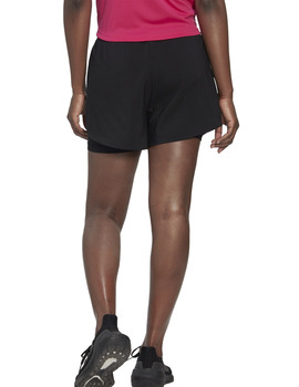 short running mujer adidas con malla interior , negro