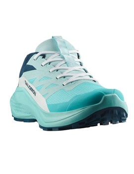 zapatilla mujer trail running salomon ALPHAGLIDE, azul celeste