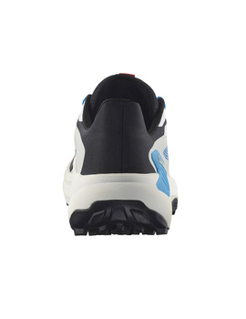 zapatilla trail running hombre, salomon GENESIS, blanco/azul/negro