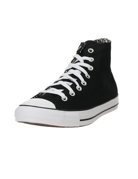 zapatilla alta converse  negro