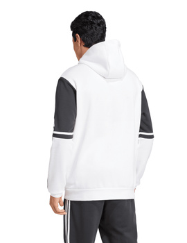 sudadera de capucha hombre adidas SQ25, blanco/negro