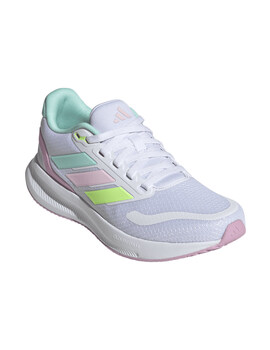 zapatilla running niño adidas RUNFALCON 5 J, blanco/multicolor