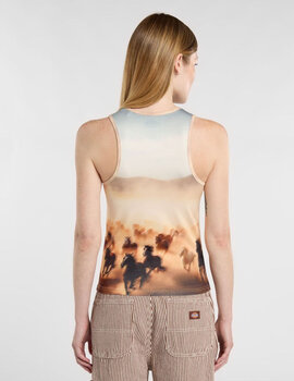 camiseta asas mujer dickies estampado RUNNING WILD TOP multicolor