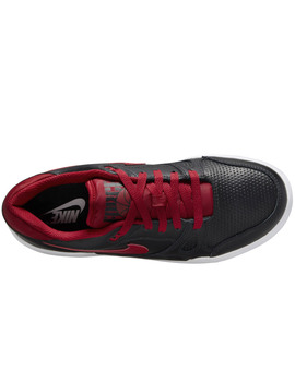 zapatilla nike junior FULL FORCE LOW negro/rojo