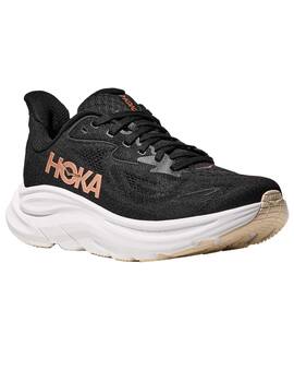 zapatilla running mujer Hoka CLIFTON 10, negro/blanco