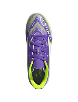 bota de fútbol sala adidas F50 LEAGUE turf  Jr. morado/verde
