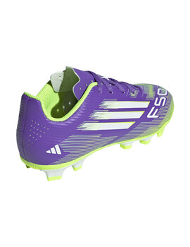 bota de fútbol adidas F50 CLUB FG/MG Junior, morado/verde