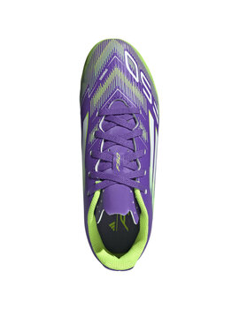 bota de fútbol adidas F50 CLUB FG/MG Junior, morado/verde