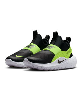 zapatilla nike niño FLEX RUNNER 4 negro/fluor