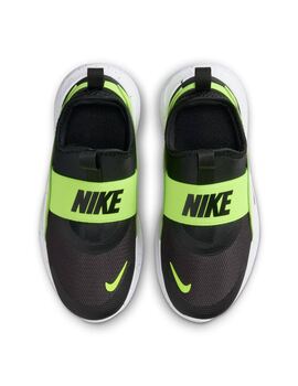 zapatilla nike niño FLEX RUNNER 4 negro/fluor