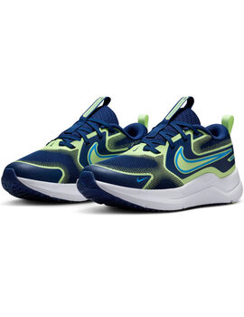 zapatilla running junior nike  MYSTIC FLY marino/verde