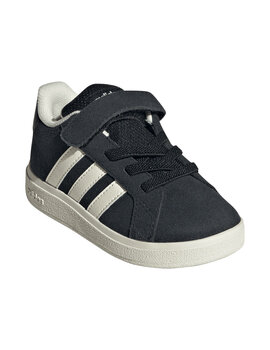 adidas bebé con velcro GRAND COURT, negro blanco