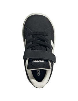 adidas bebé con velcro GRAND COURT, negro blanco