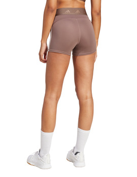 short adidas mujer HYGLM 3 pulgadas, marrón