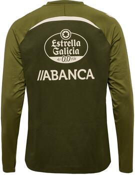 sudadera media cremallera Celta, verde