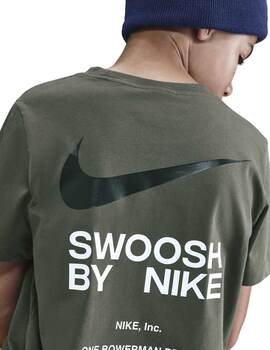camiseta nike manga corta niño verde