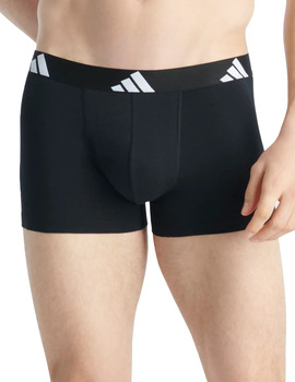 boxer ADIDAS 2P COTTON, negro y gris