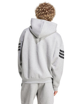 sudadera adidas capucha future icons, gris/negro