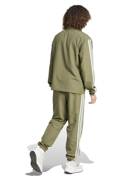 chandal adidas hombre tres bandas  verde kaki/blanco