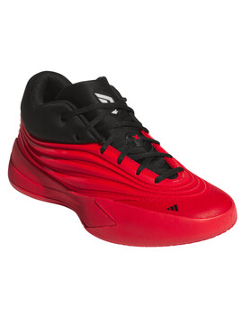 zapatilla de baloncesto adidas DAME X Junior, rojo/negro