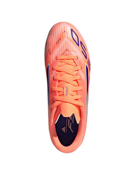 bota de fútbol adidas F50 LEAGUE FG/MG Junior, coral/azul