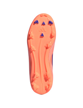 bota de fútbol adidas F50 LEAGUE FG/MG Junior, coral/azul