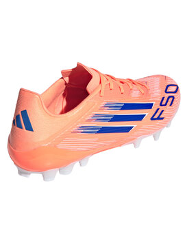 bota de fútbol adidas F50 League 2G/3G AG, coral/azul