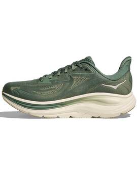 zapatilla running Clifton 10 hombre, verde kaki
