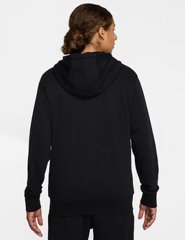 sudadera nike abierta con cremallera CLUB negro