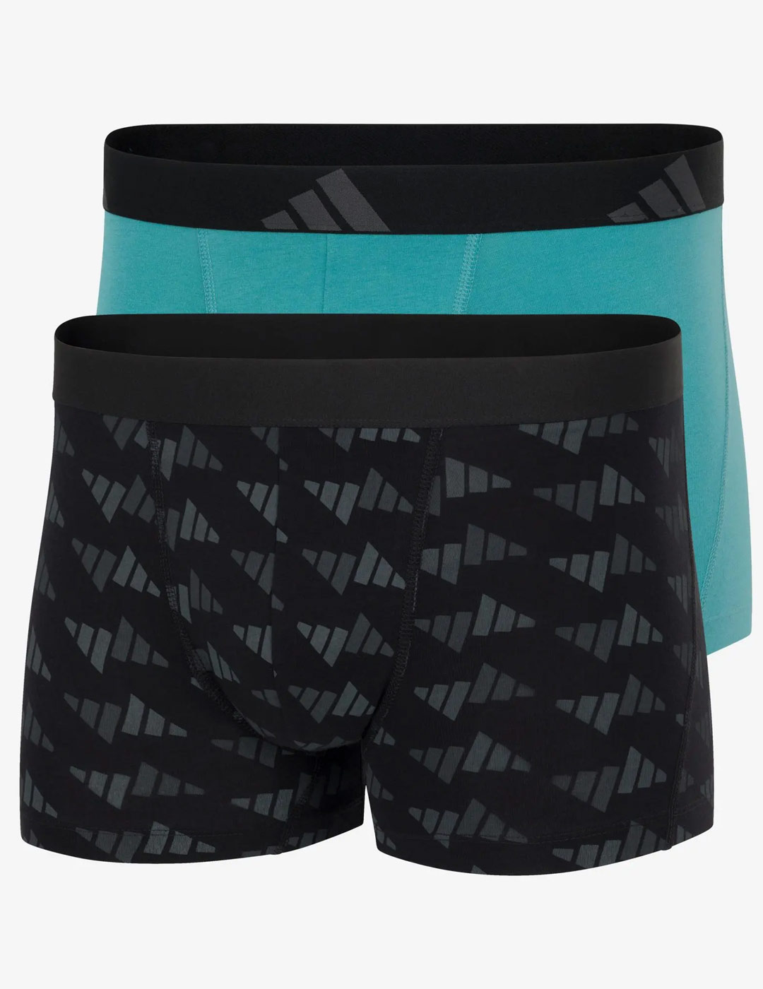 boxer adidas 2P FLEX COTTON negro/verde