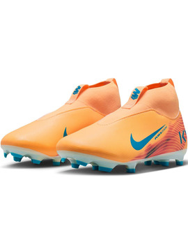 bota de fútbol nike JR. MERCURIAL KYLIAN MBAPPÉ SUPERFLY 10 ACAD sin cordones, coral