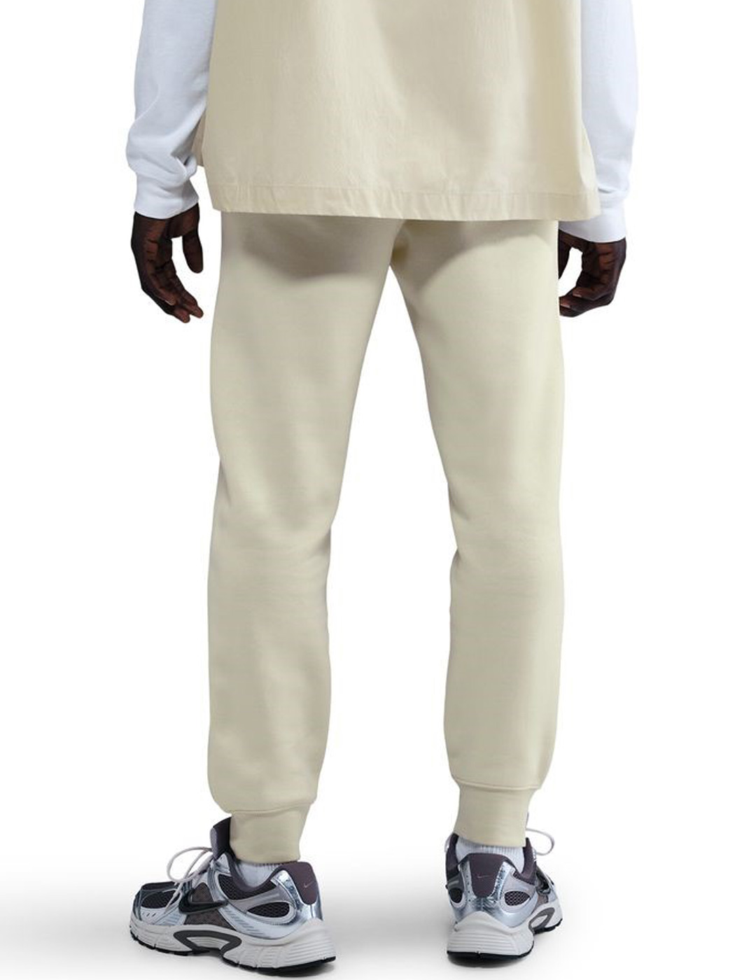 pantalón de chandal hombre con puño CLUB, beige
