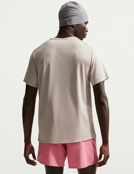 camiseta running manga corta nike  MILER , gris