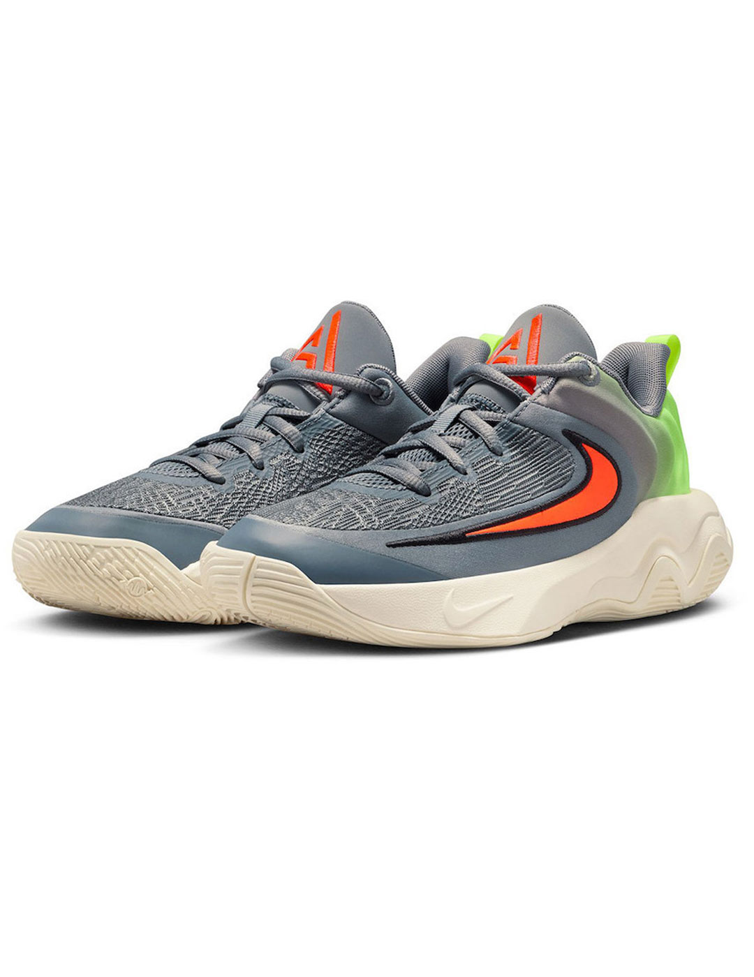 nike GIANNIS IMMORTALITY 4 junior, gris/fluor/naranja