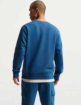 sudadera nike cuello redondo azulón