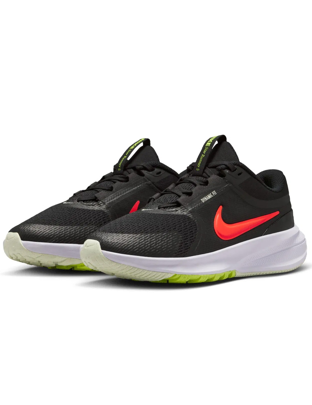 nike STAR RUNNER 5 junior, negro/naranja