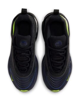 zapatilla nike AIR MAX FIRE junior, negro/azulon/fluor