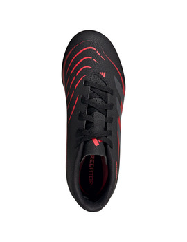 bota fútból adidas PREDATOR CLUB Turf Junior, negro/rojo