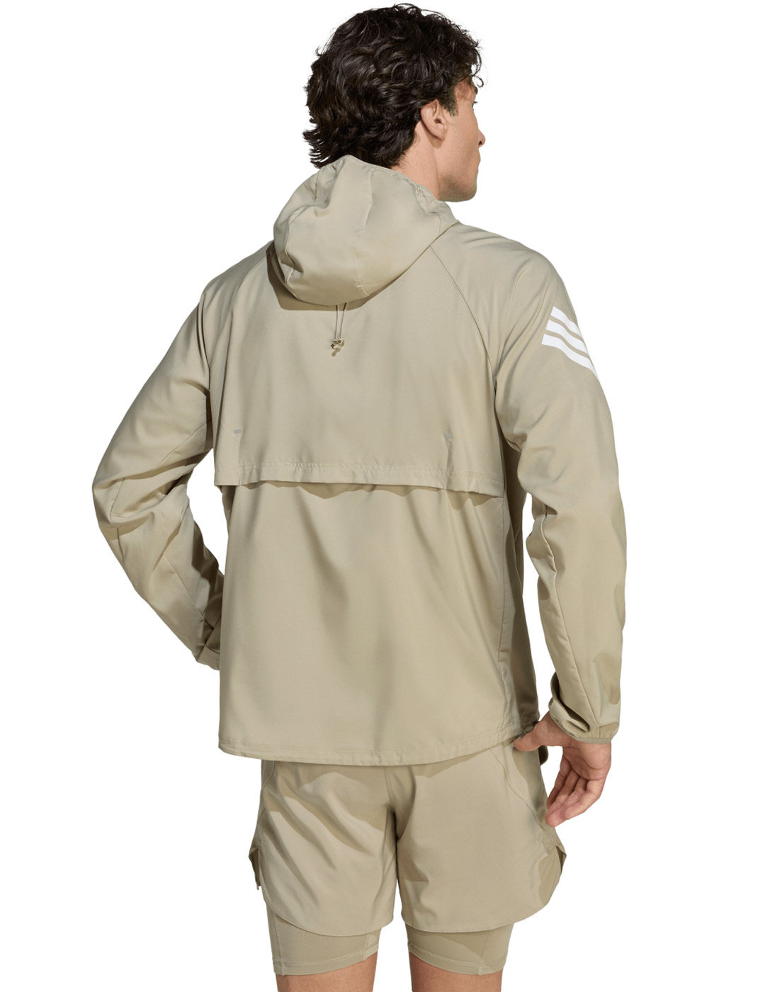 chaqueta paravientos adidas ADI365 3S JKT, beige