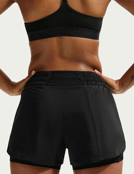 short nike ONE malla interior mujer, DRI-FIT MID-RISE 3, negro