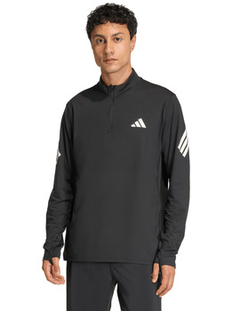 camiseta adidas técnica manga larga y medida cremallera ADI365, negro