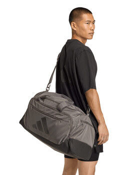 bolsa de deportes adidas talla M gris/negro