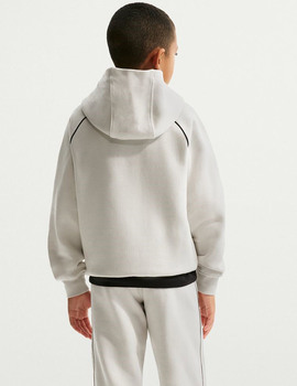 sudadera de capucha junior NIKE AIR BIG KIDS' blanco/roto