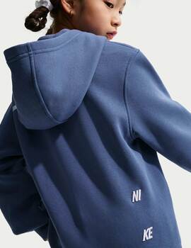 sudadera con capucha junior NIKE SPORTSWEAR CLUB big logo, azul